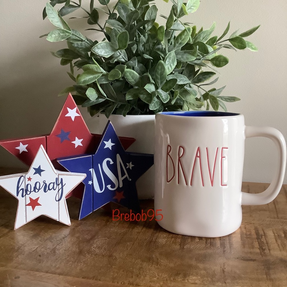 Rae Dunn BRAVE mug